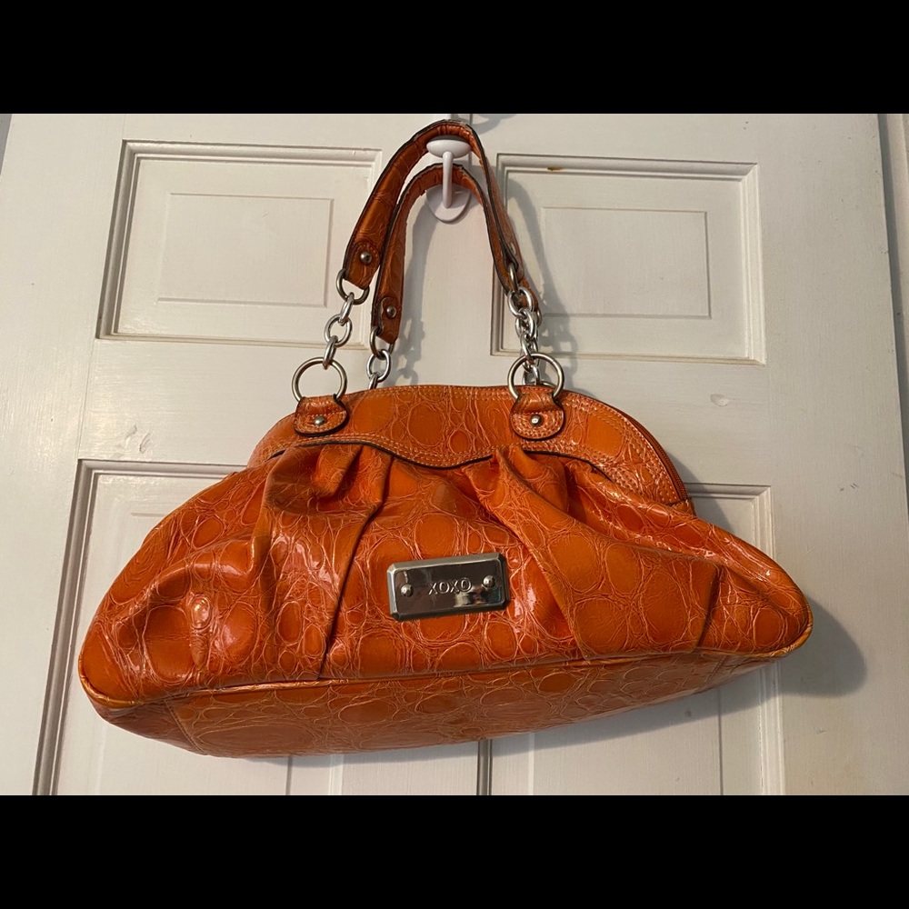Orange XOXO purse
